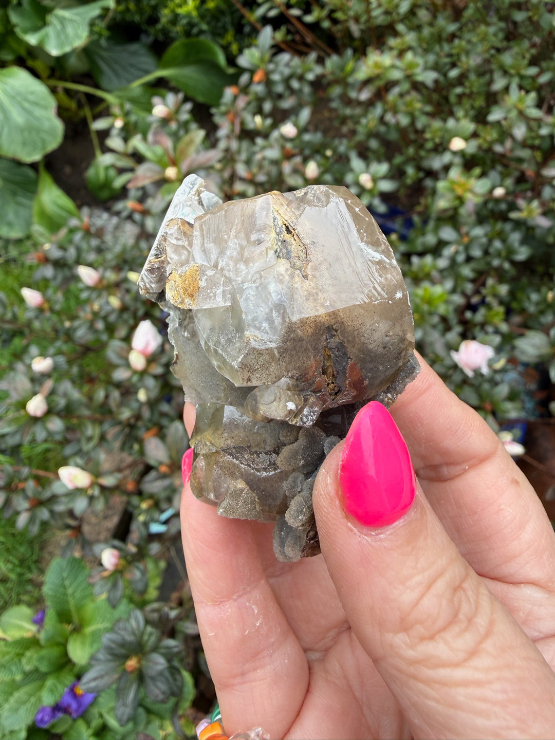 Rare Eye of the Devil Calcite Specimen
