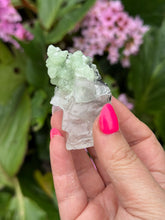 Load image into Gallery viewer, Rare Prehnite on Calcite from Sichuan
