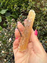 Load image into Gallery viewer, Rare yellow Selenite with Calcite
