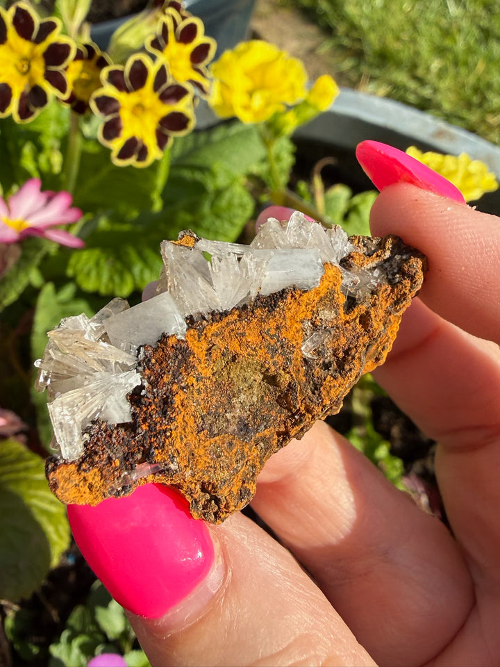 Calcite and Barite Specimen from Morocco