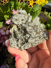 Load image into Gallery viewer, Cubic Pyrite &amp; Quartz Specimen from Hunan
