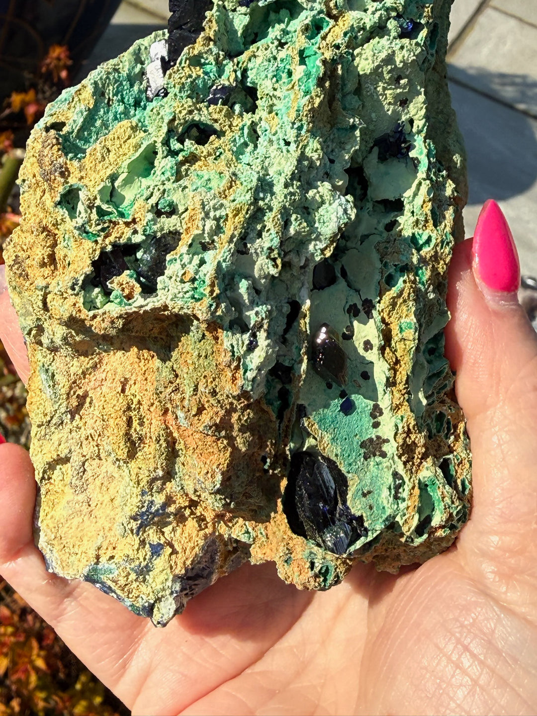 Large Gemmy Cobalt Azurite and Malachite