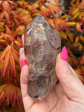 Load image into Gallery viewer, Multiple Enhydro Smoky Quartz Double Terminated Point

