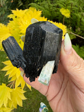 Load image into Gallery viewer, Rare Black Tourmaline with Aquamarine Specimen
