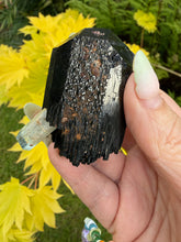 Load image into Gallery viewer, Rare Black Tourmaline with Aquamarine Specimen
