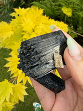 Load image into Gallery viewer, Rare Black Tourmaline with Aquamarine Specimen
