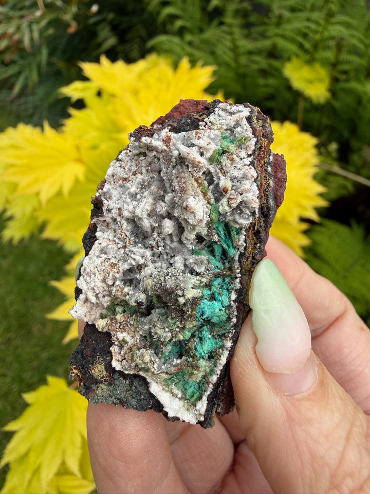 Willemite with Chrysocolla from Tsumeb Mine