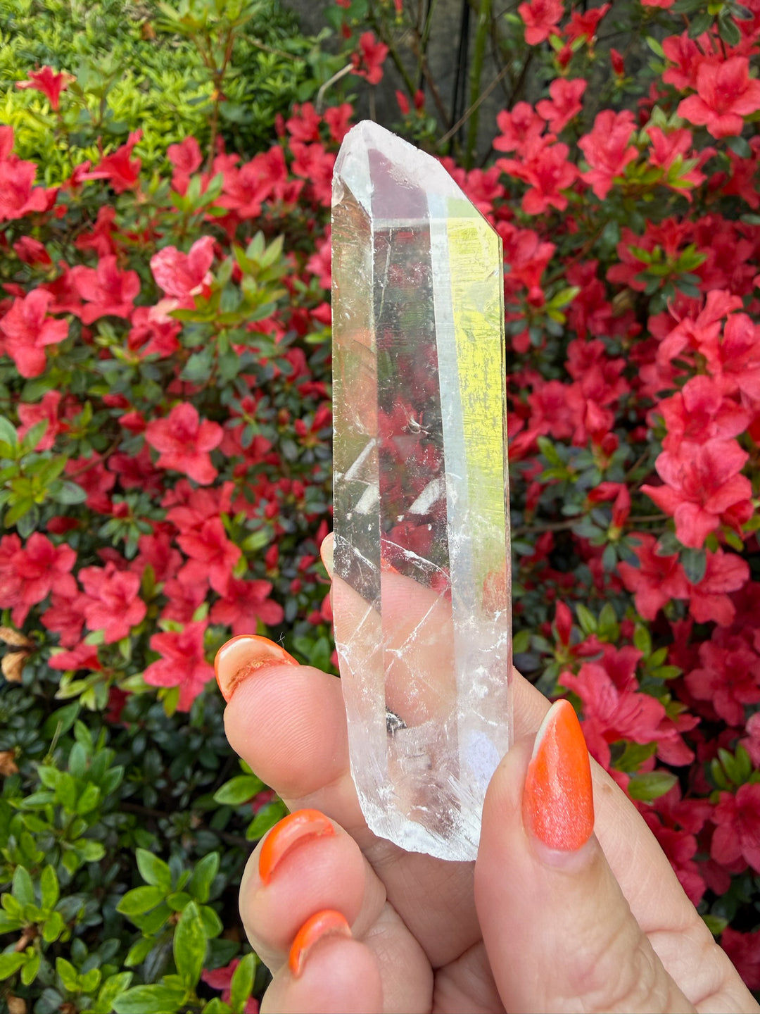 Natural Singing Quartz Point Specimen from Inner Mongolia