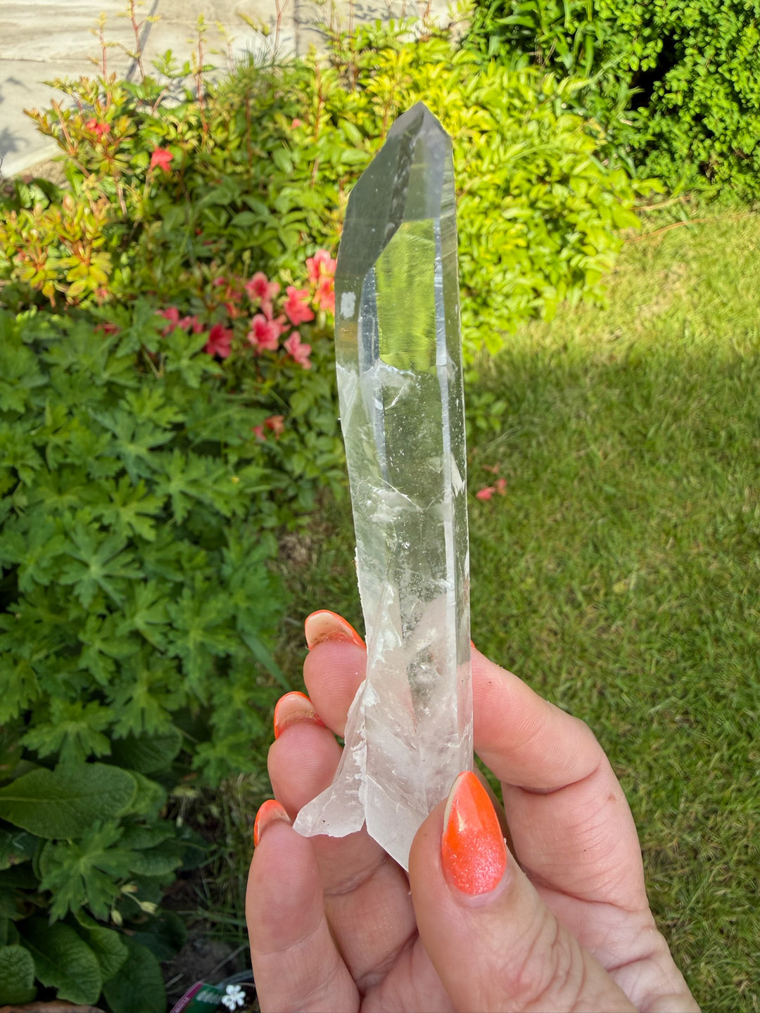 Self Healed Singing Quartz Point Specimen from Inner Mongolia