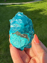 Load image into Gallery viewer, Very Rare Gem Silica Chrysocolla Chalcedony Specimen from Peru
