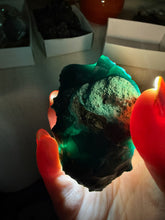 Load image into Gallery viewer, Very Rare Gem Silica Chrysocolla Chalcedony Specimen from Peru
