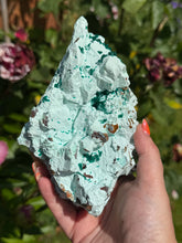Load image into Gallery viewer, Collectors Grade Rare Dioptase on Shattuckite and Calcite Specimen from Congo
