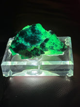 Load image into Gallery viewer, Rare Bicolour Fluorite Specimen from Zhejiang on Custom Light Box
