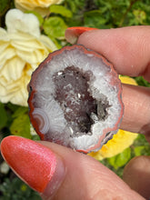 Load image into Gallery viewer, Complete Druzy Agate Nodule Pair Specimen
