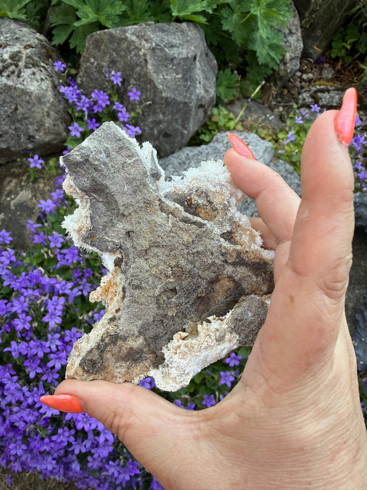 White Aragonite and Calcite Specimen from Wenshan