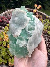 Load image into Gallery viewer, Green Fluorite and Chalcedony Specimen
