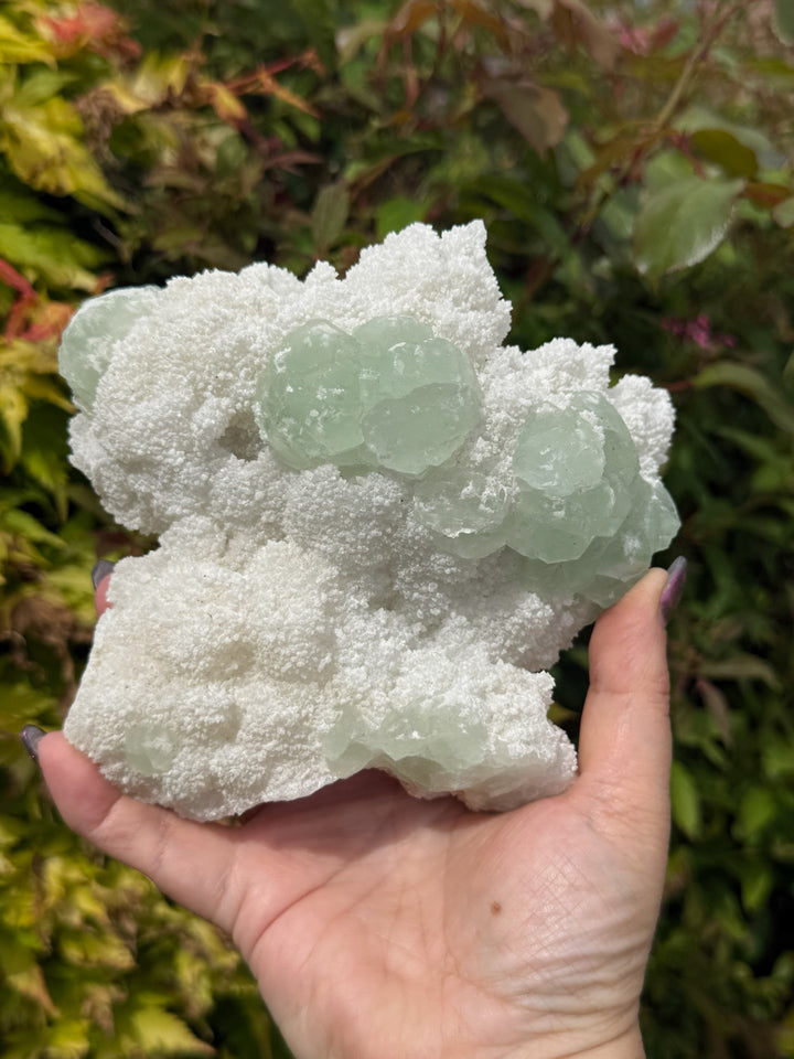 Large UV Reactive Stepped Mint Green Fluorite Specimen from Fujian
