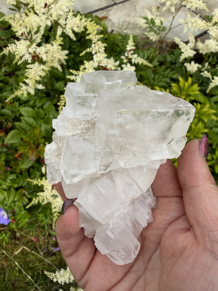 Clear and Honey Cubic Calcite Specimen