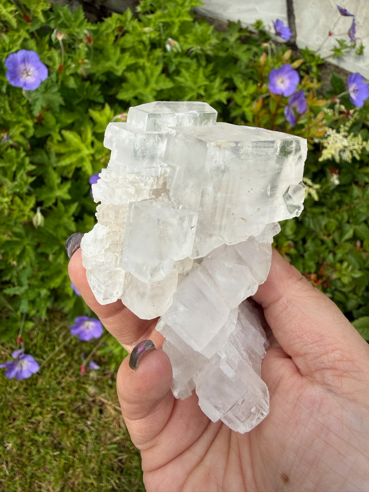 Clear and Honey Cubic Calcite Specimen