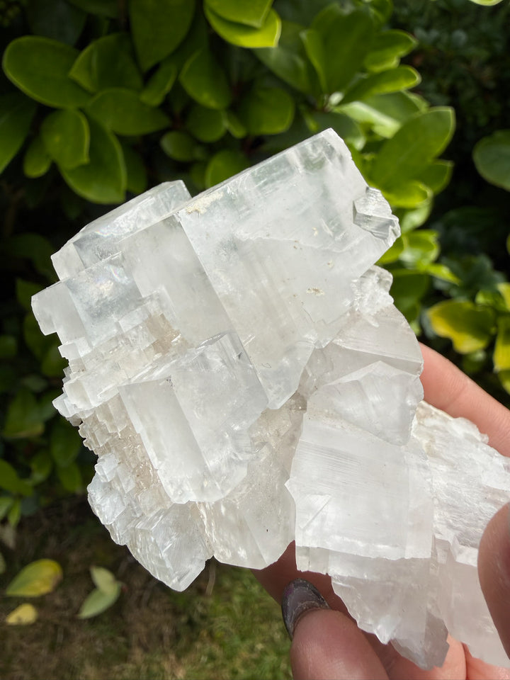 Clear and Honey Cubic Calcite Specimen