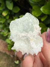 Load image into Gallery viewer, UV Reactive Stepped Green Fluorite and Calcite from Fujian
