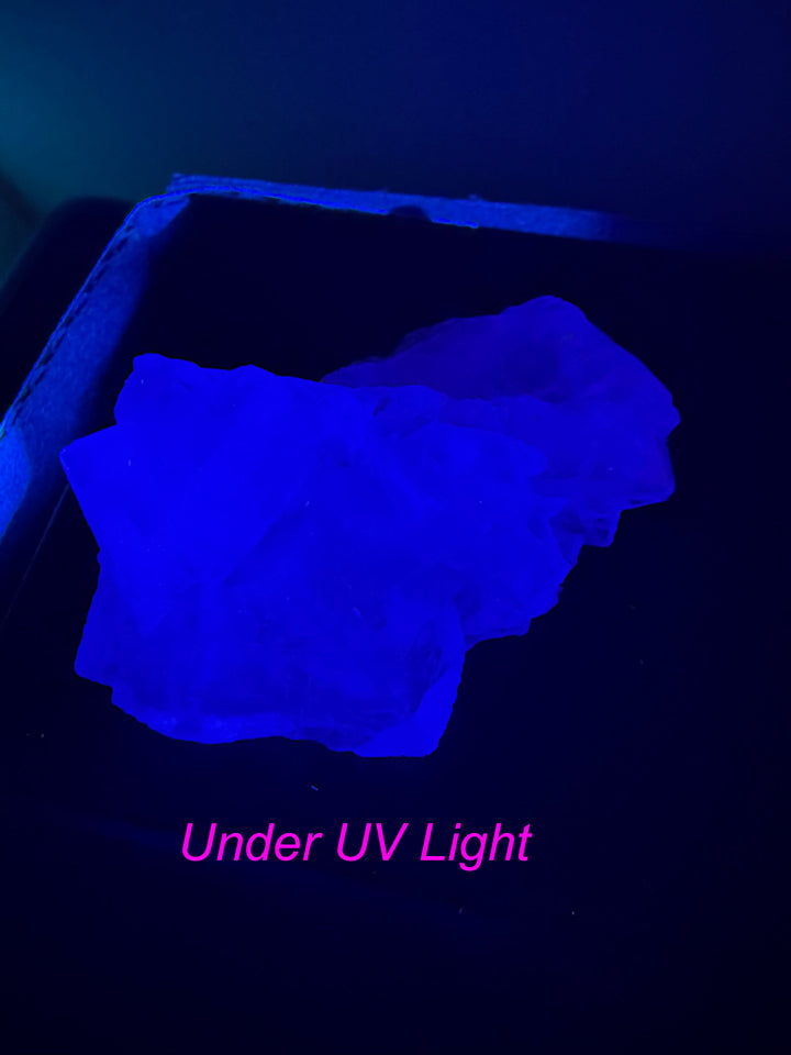 Uv Reactive Clear Green Cubic Fluorite Specimen from Hunan