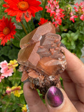 Load image into Gallery viewer, Rare Red Diamond Calcite Specimen with Rainbows from Hubei
