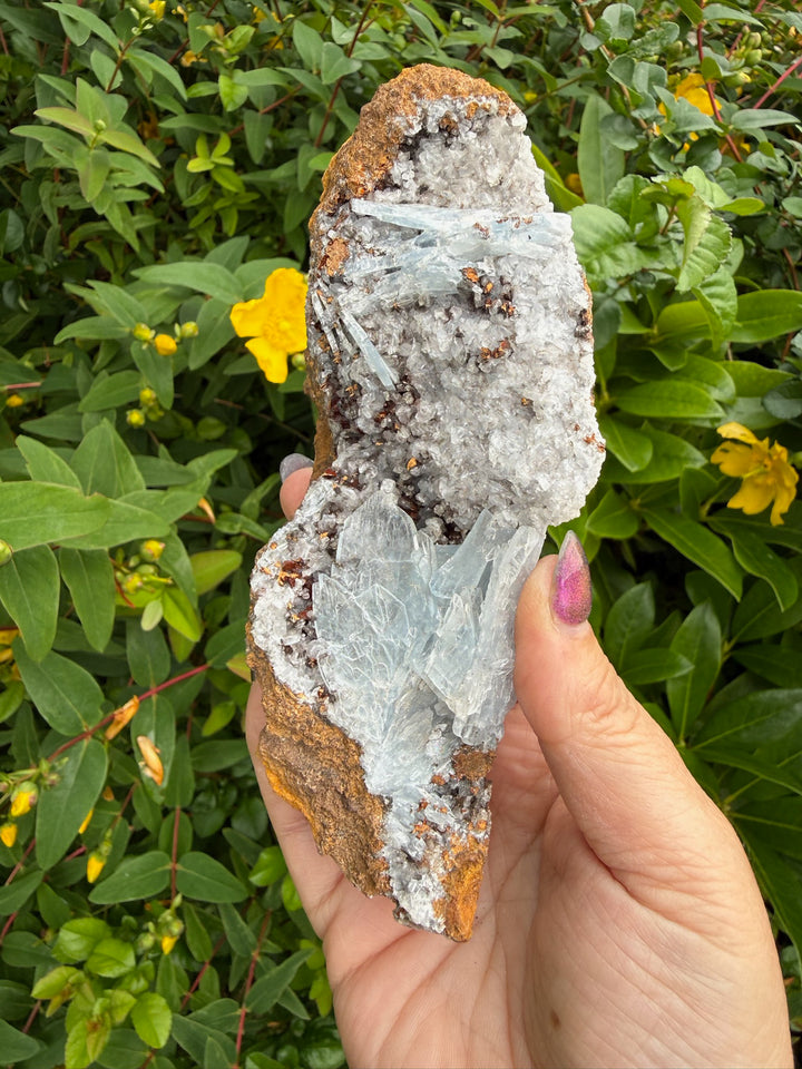 Rare Light Blue Barite Baryte from Morocco