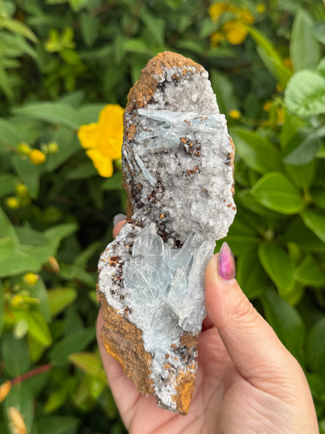 Rare Light Blue Barite Baryte from Morocco
