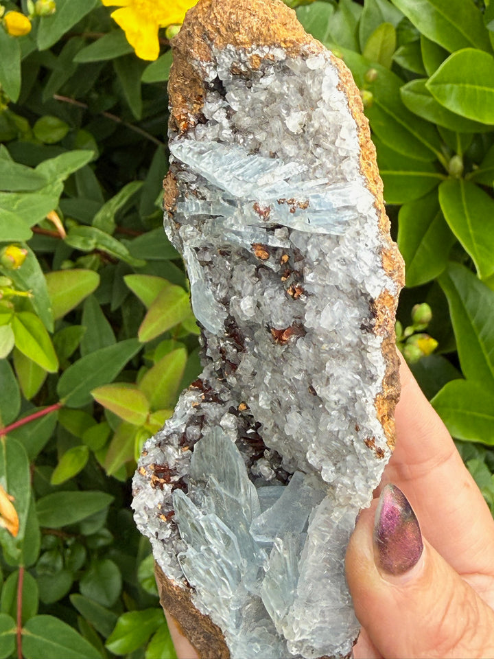 Rare Light Blue Barite Baryte from Morocco