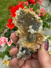 Load image into Gallery viewer, Needle Quartz with Limonite and Uv Reactive Calcite Specimen
