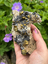Load image into Gallery viewer, Amazing Rare Galena and Chalcopyrite and Quartz Specimen
