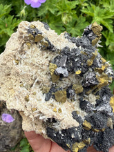 Load image into Gallery viewer, Amazing Rare Galena and Chalcopyrite and Quartz Specimen
