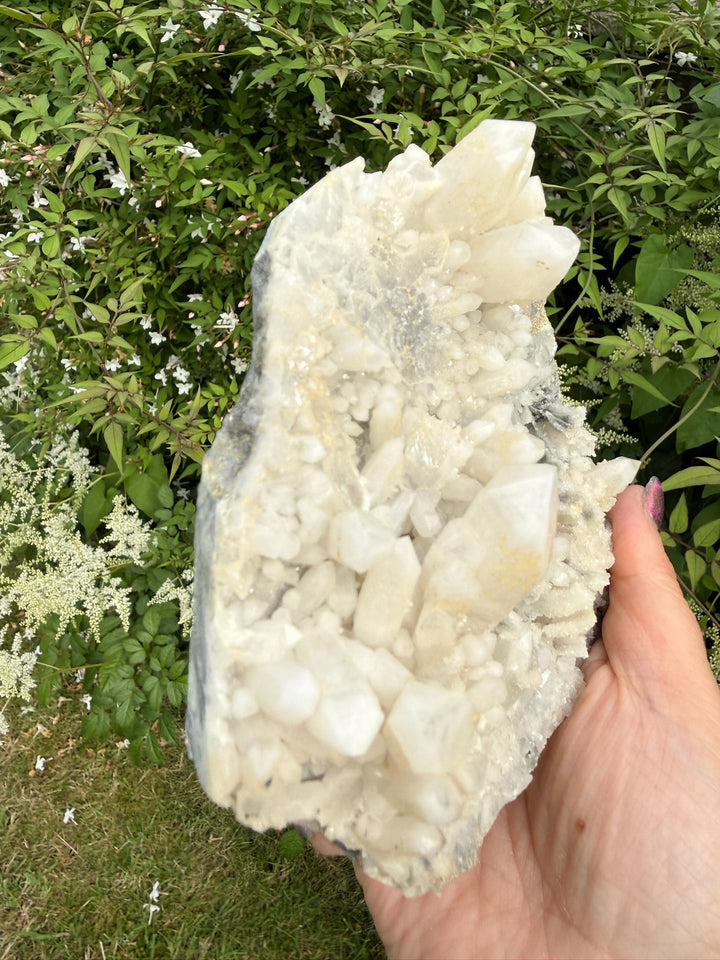 Large Druzy Candle Quartz Specimen from Madagascar