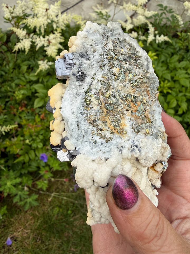 SPEC001857 Galena, Calcite and Pyrite Specimen