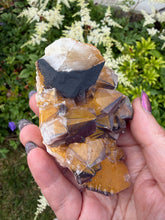 Load image into Gallery viewer, Very Rare Red Wine and Yellow Calcite Specimen from Daye
