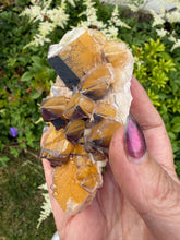 Load image into Gallery viewer, Very Rare Red Wine and Yellow Calcite Specimen from Daye
