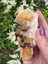 Load image into Gallery viewer, Very Rare Red Wine and Yellow Calcite Specimen from Daye
