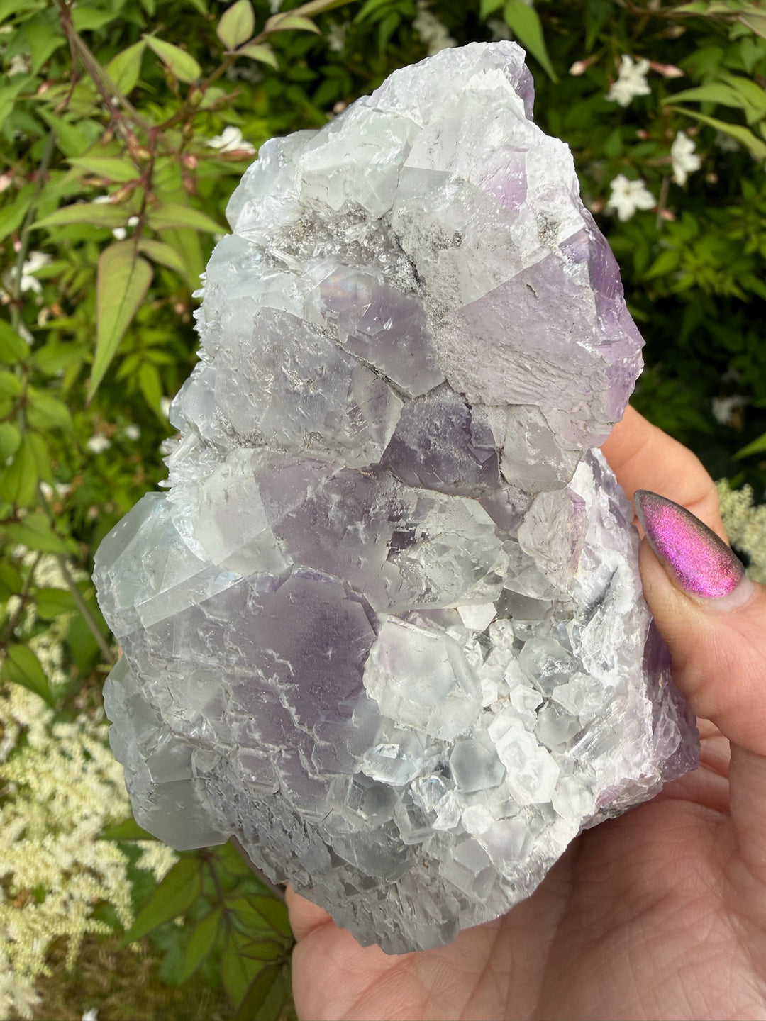 UV Reactive Green and Purple Fluorite Specimen from Fujian