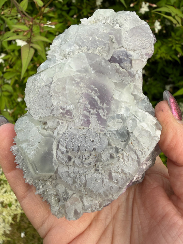 UV Reactive Green and Purple Fluorite Specimen from Fujian