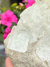 Load image into Gallery viewer, Large Clear Green Cubic Fluorite Specimen from Fujian
