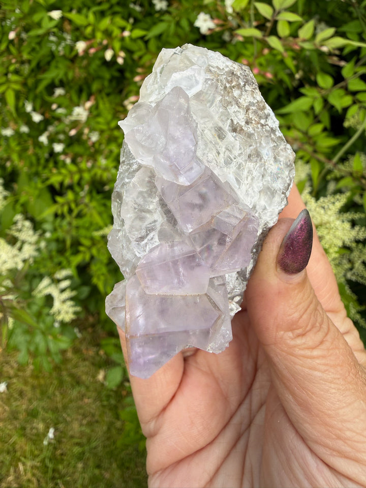 Clear Lavender Fluorite Specimen from Morocco
