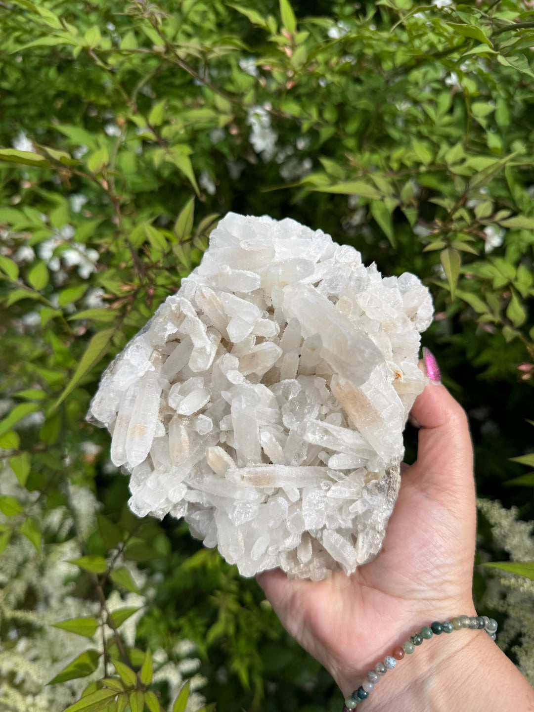 Large Sparkly Quartz Cluster Specimen from Madagascar