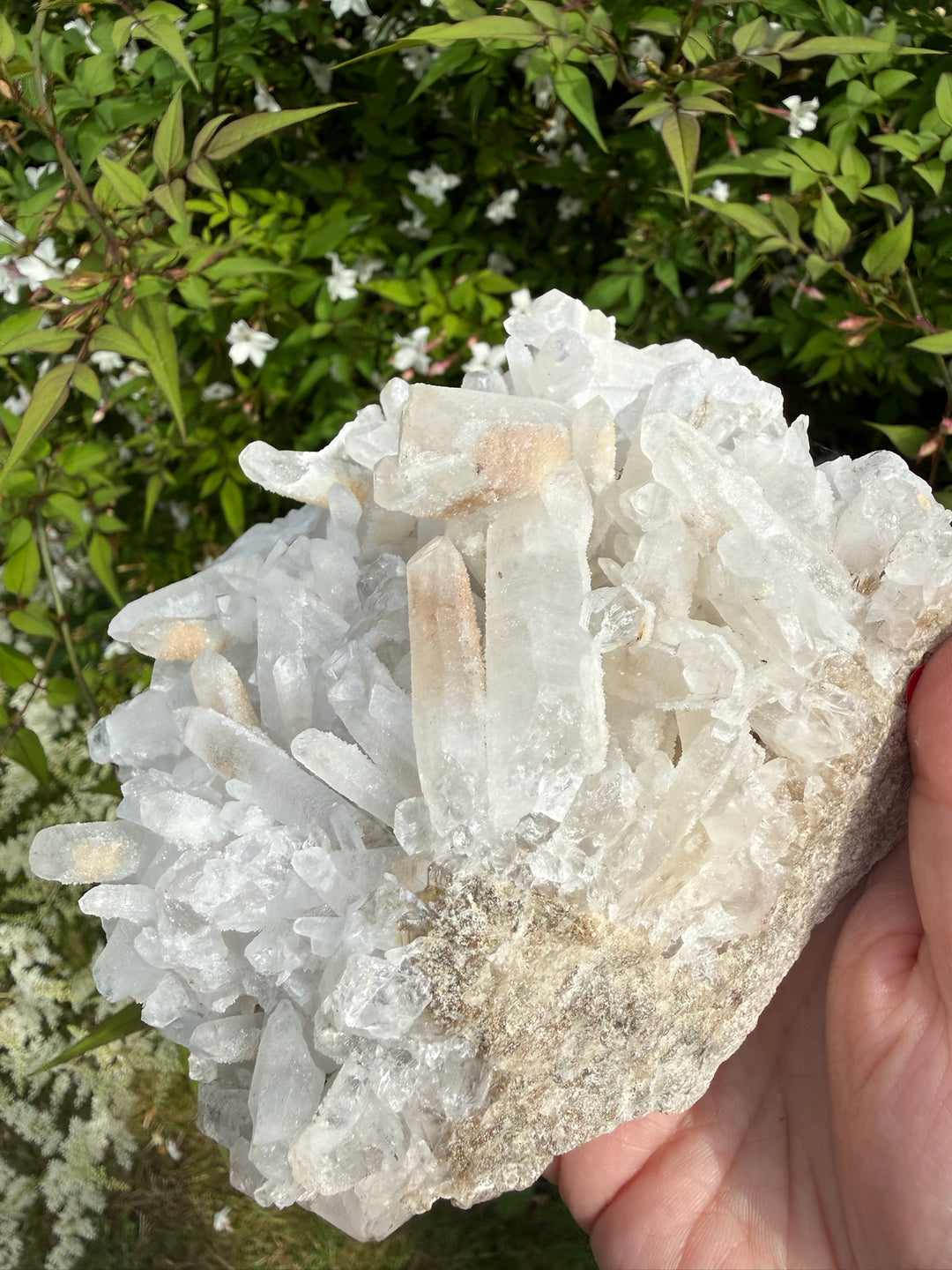 Large Sparkly Quartz Cluster Specimen from Madagascar