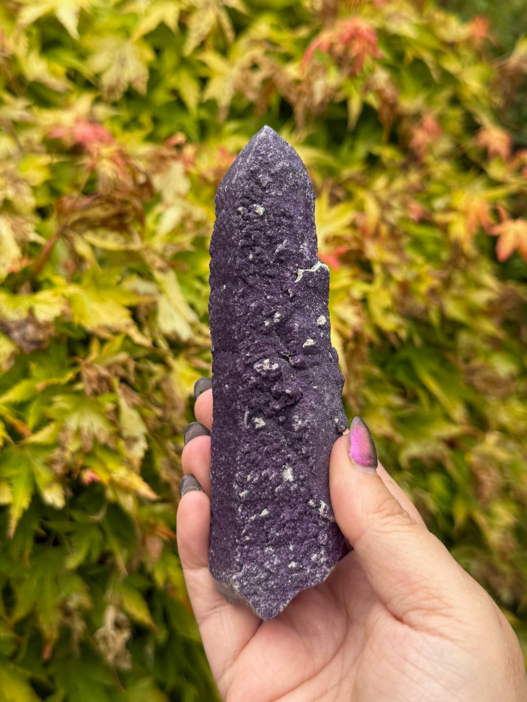Crystallised Purple Fluorite on Quartz Specimen from Inner Mongolia