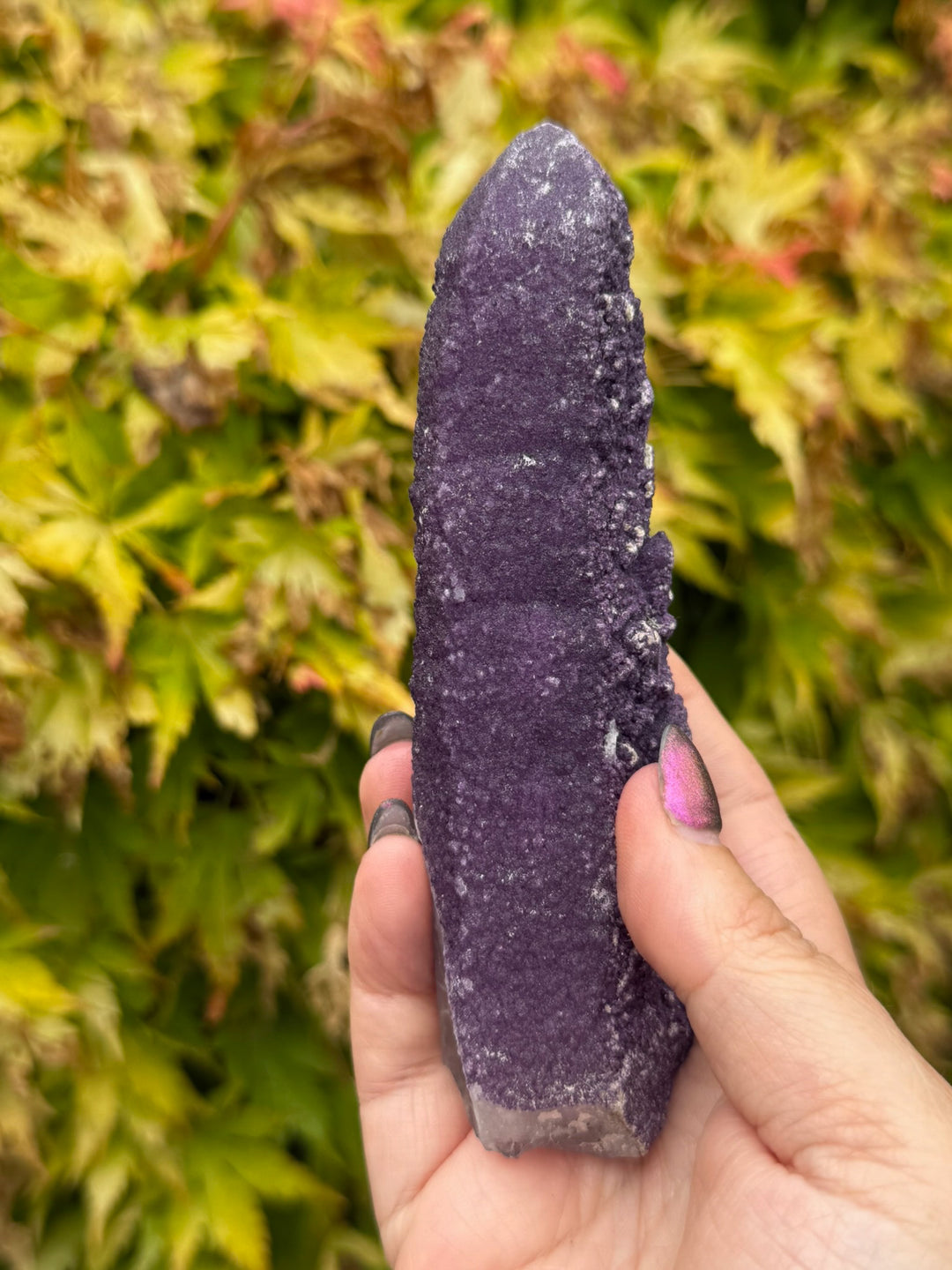 Crystallised Purple Fluorite on Quartz Specimen from Inner Mongolia