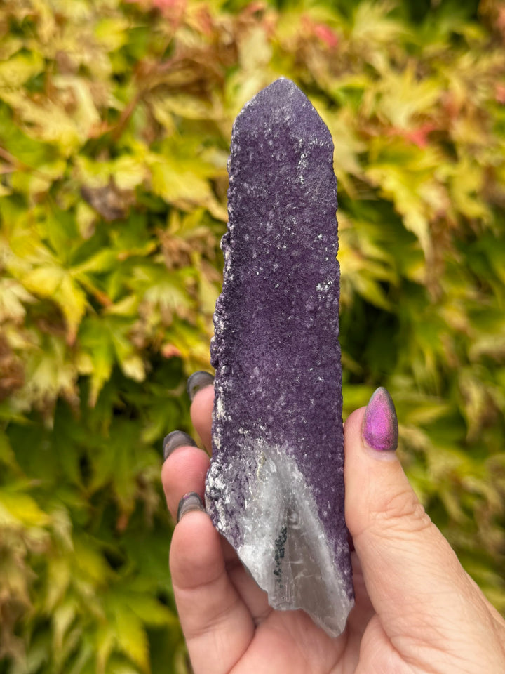 Crystallised Purple Fluorite on Quartz Specimen from Inner Mongolia