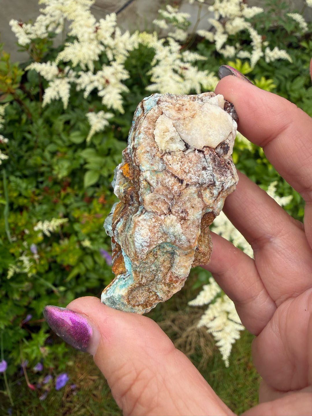 Gibbsite on Selenite Specimen from Guizhou
