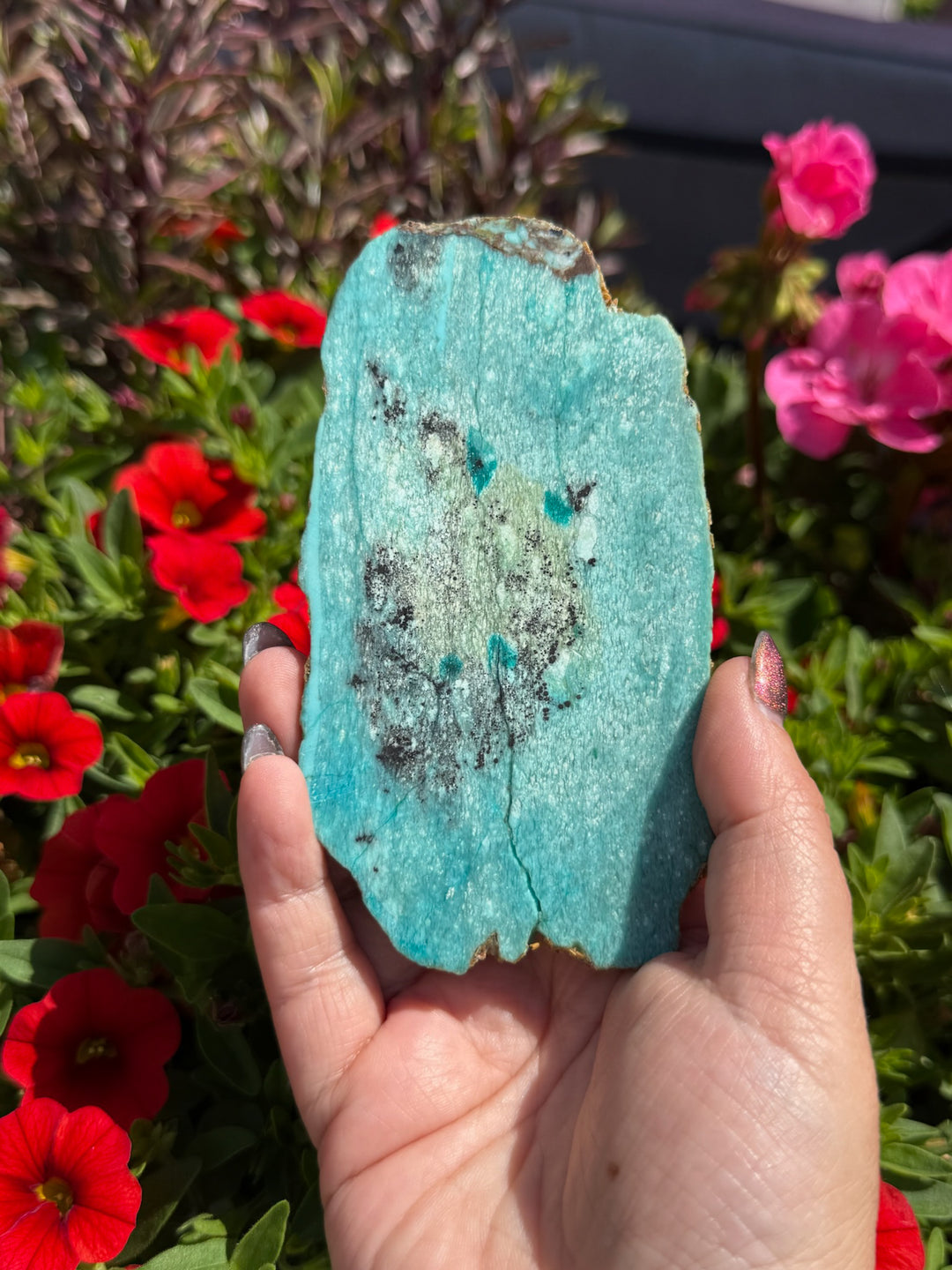 Unusual Shiyan Turqouise Slice Specimen from Shiyan