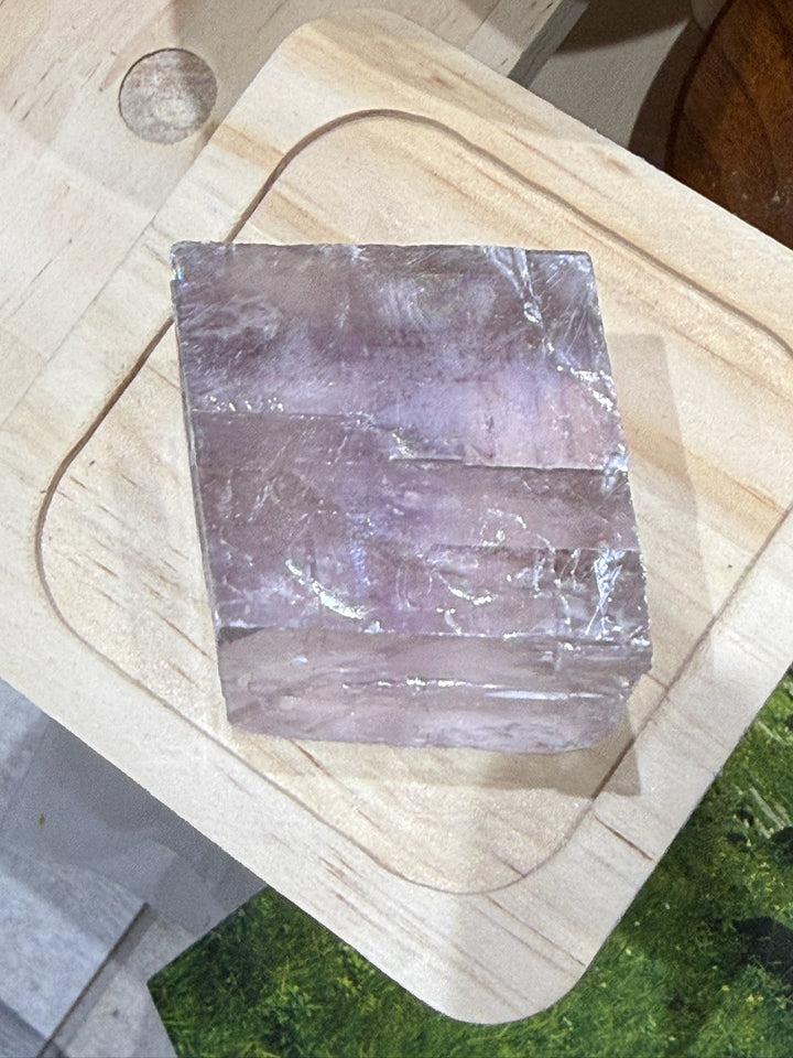 Rare Lavender Icelandic Spa Calcite with Dendrites from Madagascar
